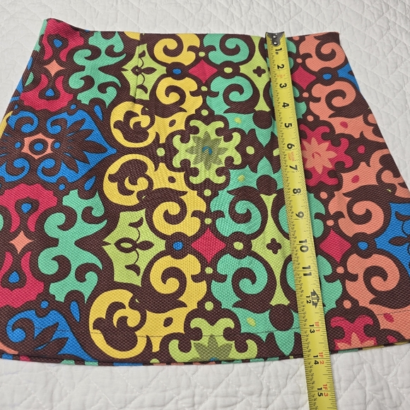 🤩Host Pick❤️Judith March Multi-Patterned Mini-Skirt Women's Small - Picture 9 of 11